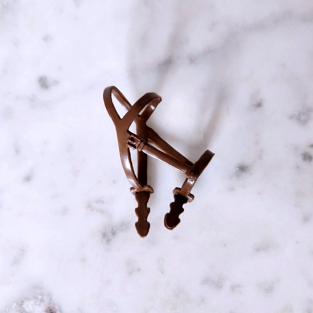 Breyer Horse Bridle Tack Miniature Toy Brown Plastic Equestrian Accessory